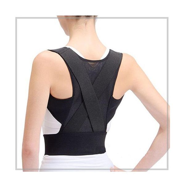 Maschio Femmina Regolabile Supporto per la schiena Cintura Corsetto Brace Correttore dritto lombare Attrezzatura per il fitness