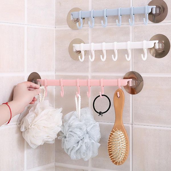 

hooks & rails wall hanger hook organizer stronger adhesive sucker heavy furniture bathroom wood hangers for kitchen bags set