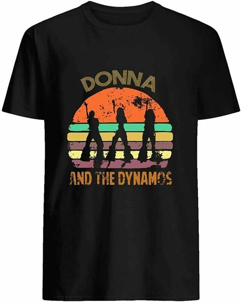 

#donna and the #dynamos sunset t shirt size s-5xl, White;black