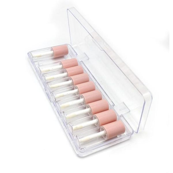 

pcs lip gloss glaze sample travel portable dispensing set bottle 4ml box f9h0 storage bottles & jars