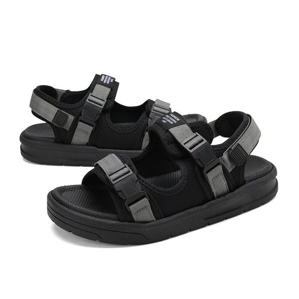 

sandals sandalias sandal sandals-men playa sandles work masculina para de sandale shoes 2021 erkek casa transpirables sandalia trekking, Black
