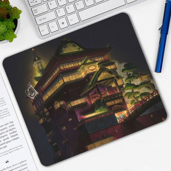 

mouse pads & wrist rests patterned cartoon spirited away gaming pad computer rectangle mousepad anti-slip natural rubber mause mice mat