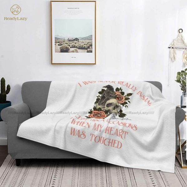 

blankets edgar allan poe blanket sofa super soft fashion funny fleece bedspread