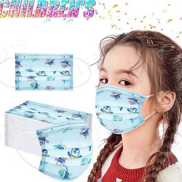 

mask masks children's disposable children's printed little penguin cartoon protective with meltblown cloth