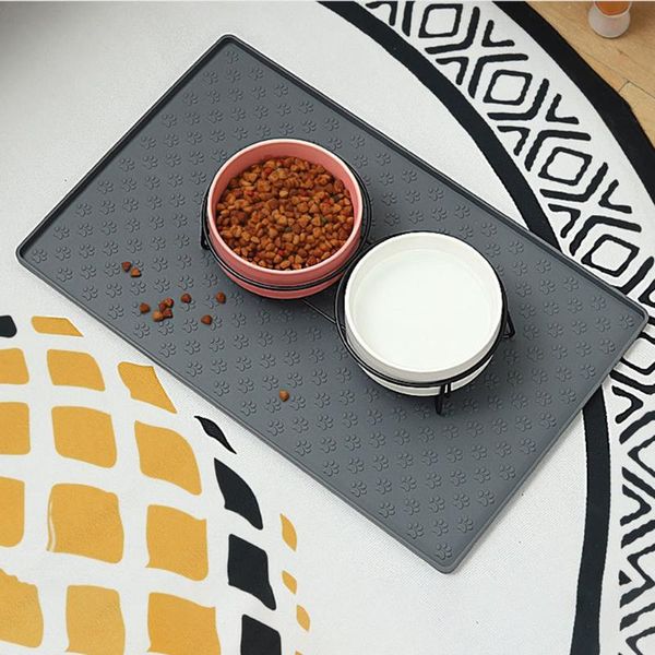 

kennels & pens silicone dogs cats meal mat waterproof easy clean save space soft placemat pet feeding bowl pad supplies