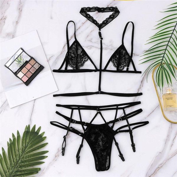 

bras lingerie set lace embroidery g-string thong push up bra erotic women underwear sleepwear & g-string& sling j80, Red;black