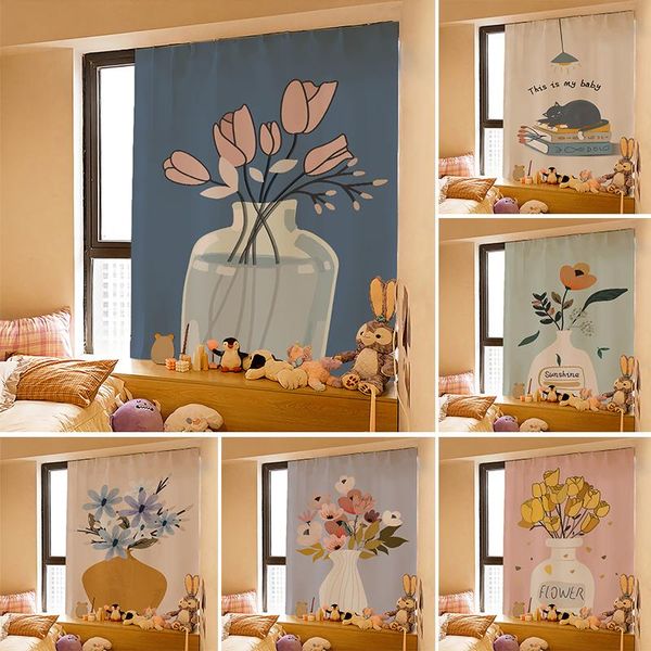 

curtain & drapes ins for living room printed bedroom shading curtains punch-home decor cortinas