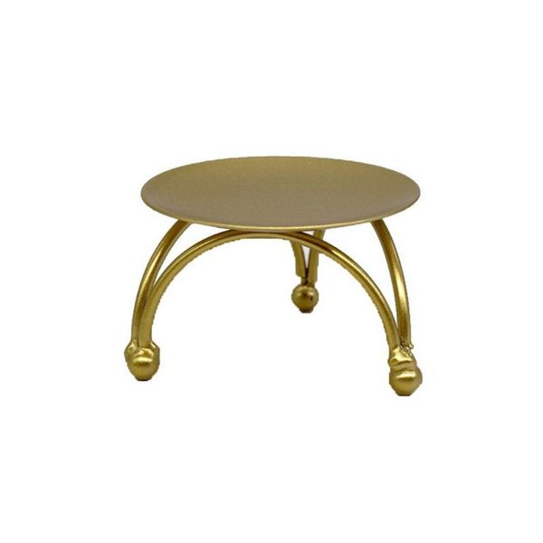 

candles iron plate candle holder 1.8''h decorative pillar stand gold black plated wedding party festival