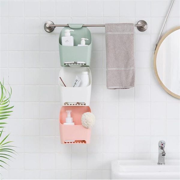 

bathroom storage & organization hanging shower organiser kitchen drain bag organizer bath basket for shampoo, cosmetics