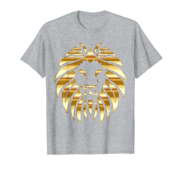 

Metallic Gold King Lion Jungle T-Shirt, Mainly pictures