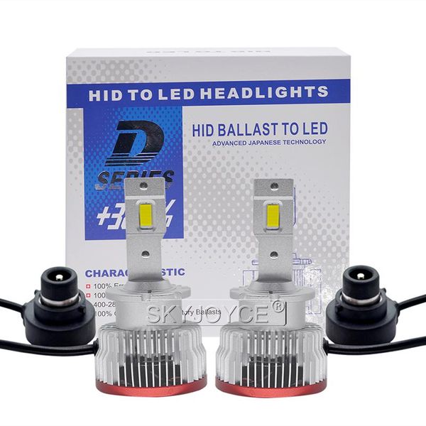

car headlights skyjoyce 1 set d2s led headlight lamp high power 70w 12000lm white d2r auto light bulb plug play to original hid ballast