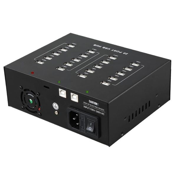 

hubs sipolar industrial grade 100v-240v 20 port usb 2.0 data hub with 5v 22a power adapter for 3g modem body camera a-210p
