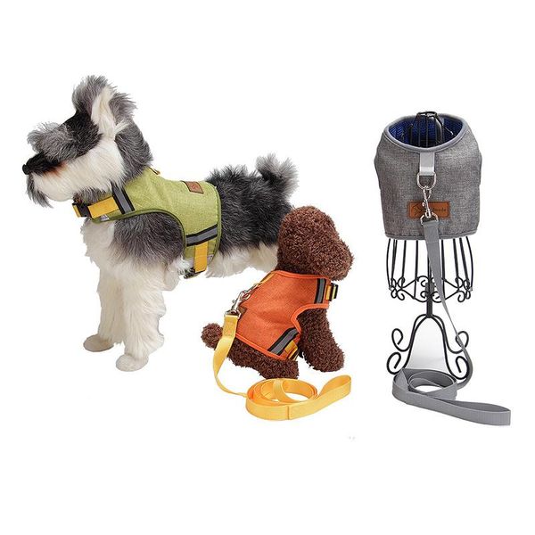 

outdoor pads pet vest chest strap comfortable harness and leash set adjustable rope supplies for dog cat asd88