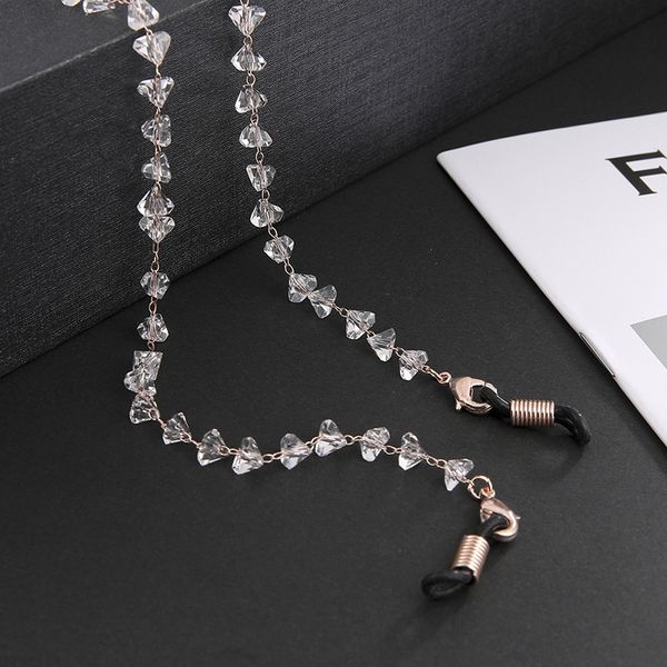 

kgtn metal triangle bead copper eyeglasses chains rose gold crystaleyeglass chain slip and metal triangle bead copper rose gold glasses al