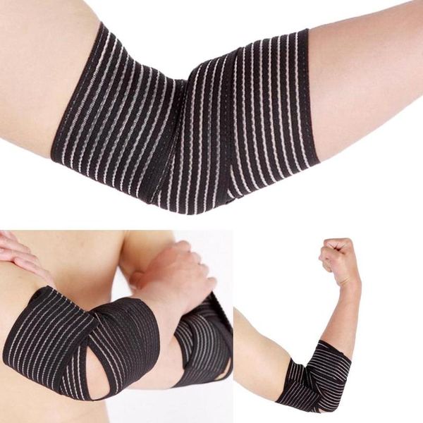 

elbow & knee pads wrapped elbows breathable movement adjustable elastic wrist strap, Black;gray