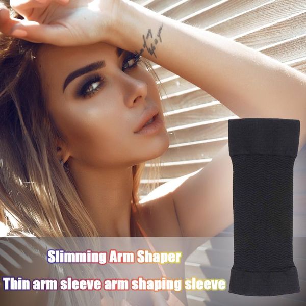 

slimming arm shaper wrap belt warmers sleeves working-out burn cellulite shaping arms sleeve comfortable decor elbow & knee pads, Black;gray