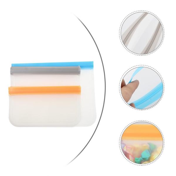

set 12pcs reusable er bags snack fresh-keeping (assorted color) storage