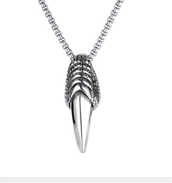 

pendant necklaces retro fashion hip-hop punk style men's necklace personality street eagle claw shape, Silver