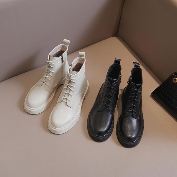 

boots 2021 winter solid color simple and versatile classic short, Black