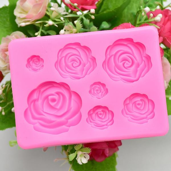 

cake tools rose flower silicone mold fondant decorating chocolate molds for decorati