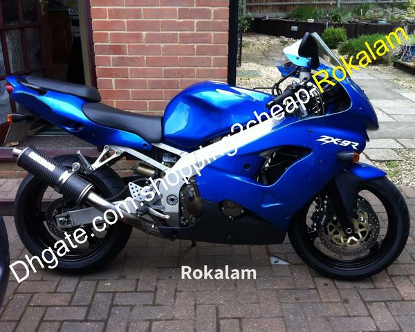 

for kawasaki fairing kit ninja zx9r 1998 1999 zx 9r 98 99 zx-9r blue black abs bodywork motorcycles (injection molding)