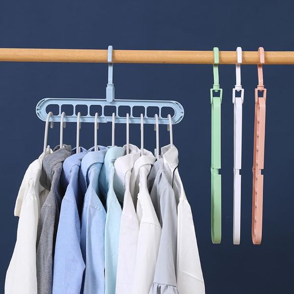 

rotate clothing storage shelf organizer multi-function clothes hanger rack space saving multi-port hangers & racks