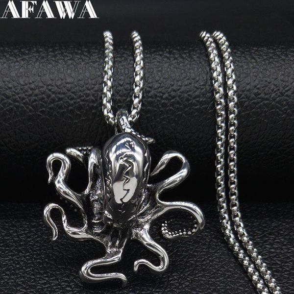 

pendant necklaces 2021 punk ocs stainless steel big necklace men silver color choker jewelry acero inoxidable joyeria mujer n19138