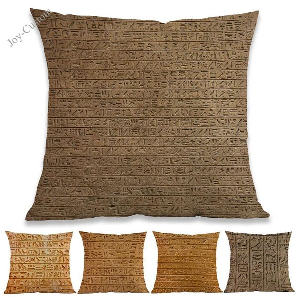 

cushion/decorative pillow ancient egypt murals hieroglyphs symbol pattern case home gallery el sofa decoration cushion cover history lovers