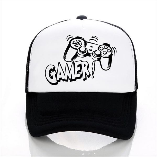 

for gamer cap funny gaming baseball caps video game shirt men summer mesh cool hat adjustable snapback hats, Blue;gray