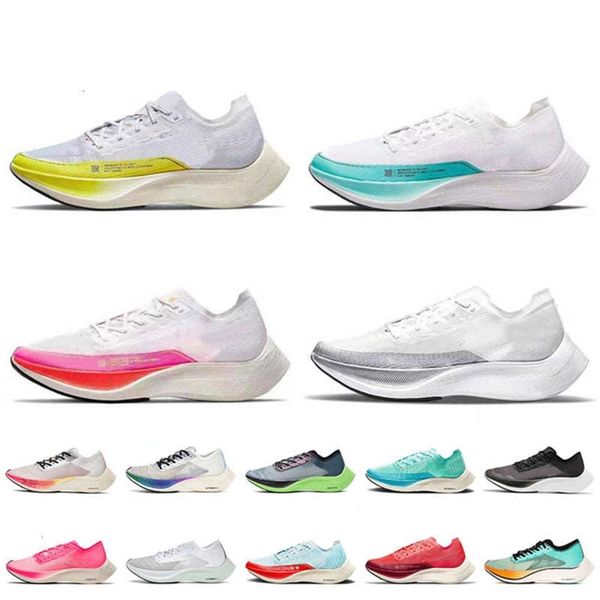 

fashion pegasus zoomx fly next% 2 men women running shoes white metallic si er pink aurora green ekiden blue ribbon be true yuduojiaju