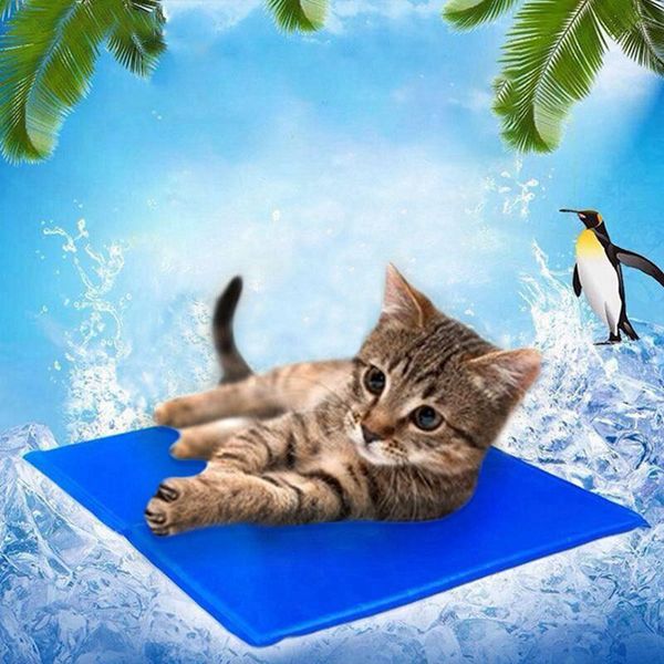 

kennels & pens cat dog ice cushion plush mattress cool pets bed summer keep pet gel cooling beds mats