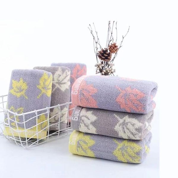 

towel lovers face absorbent household bath jacquard leaf