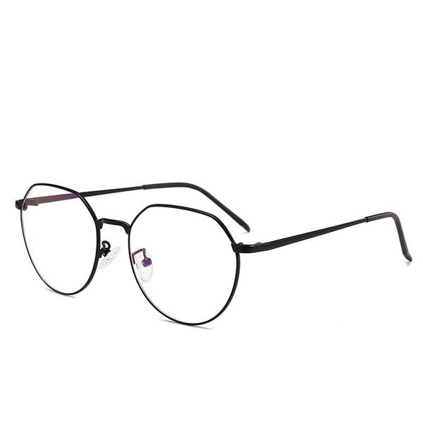 

fashion sunglasses frames glasses prevent blu-ray man without degree gold plane flat light female eyewear copper cn(origin) teenyoun, Black