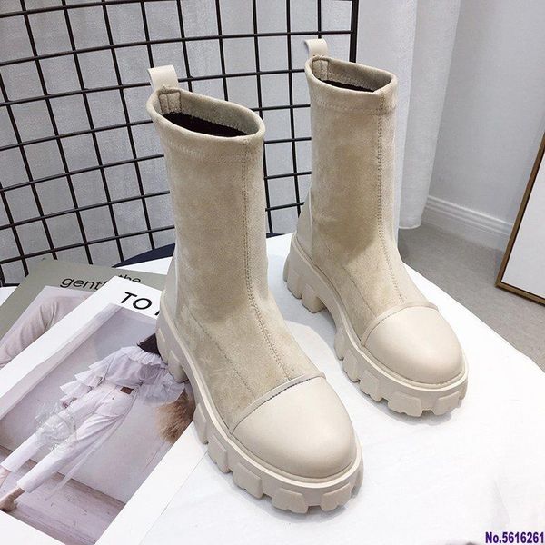 

boots black sock women 2021 punk gothic shoes ankle platform white