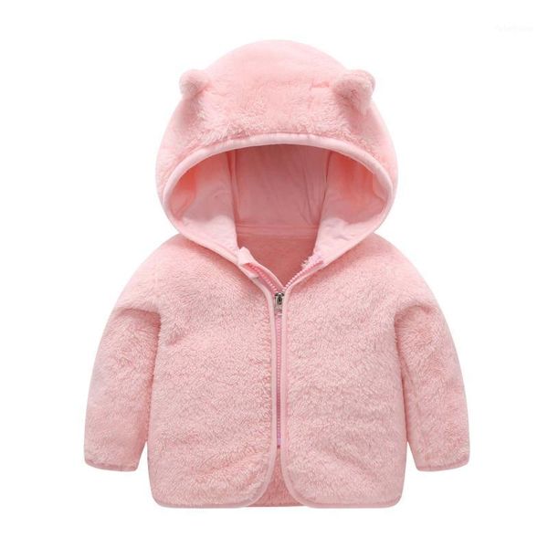 

jackets children's coat coral velvet baby clothes thickened warm boys and girls hooded, Blue;gray