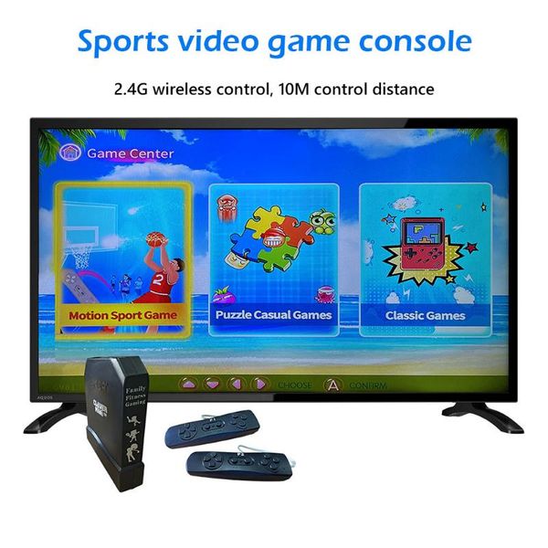 

game controllers & joysticks somatosensory console -compatible output to tv hd w/2 wireless sport motion sensing
