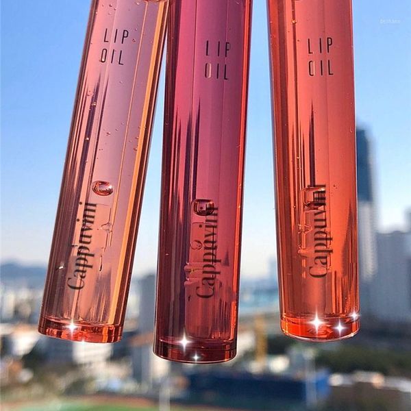 

natural fruit scented jelly lip gloss oil shiny clear moisturize make up liquid lipstick1