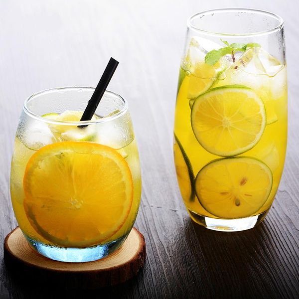 

wine glasses creative household transparent mousse milk juice drink breakfast glass cappuccino latte coffee cup afternoon tea black teacup