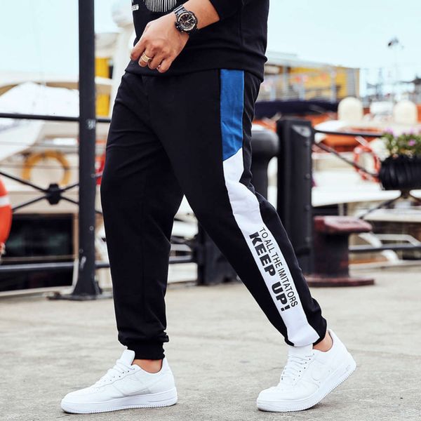 

pants men's large loose casual fat harem fashion o22j, Black