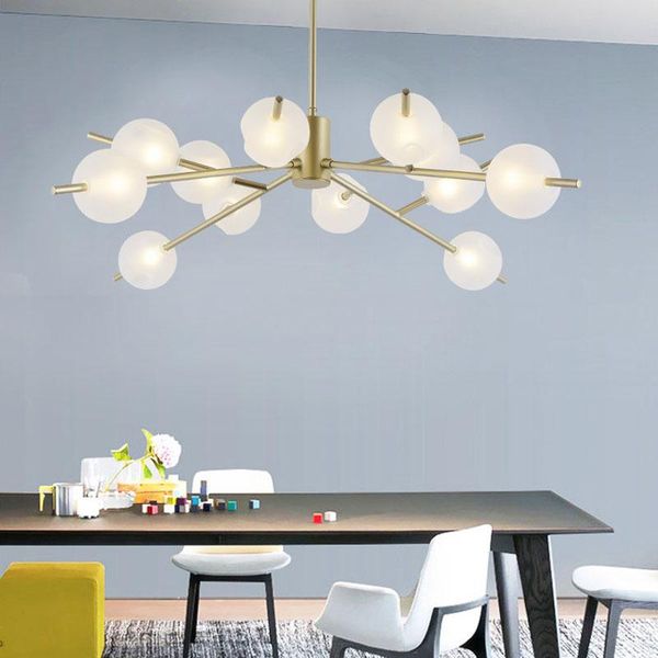 

pendant lamps postmodern creative glass led lamp nordic bedroom/living room lights