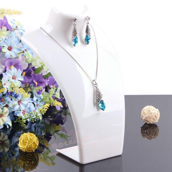 

jewelry pouches, bags mu fan transparent acrylic necklace model display stand pendant storage f2h3, Pink;blue