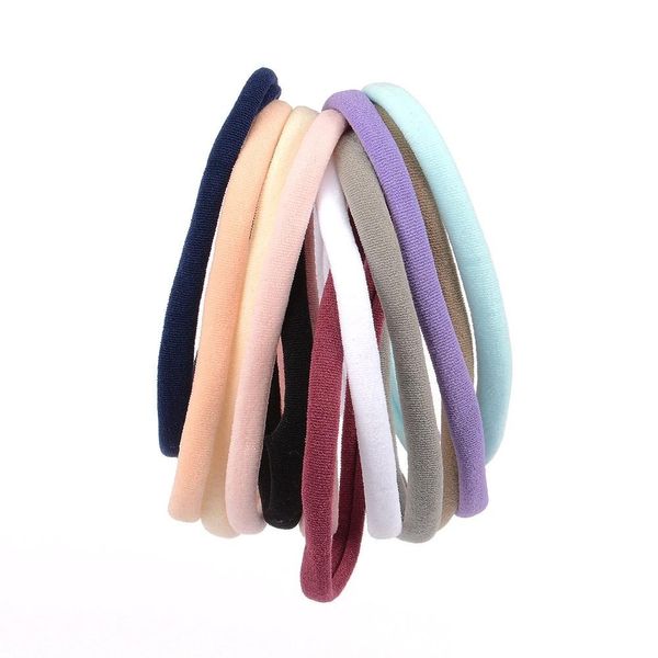 

2021 soft nylon headband oone size fits all super soft thin nylon headband diy crafting 20pcs/lot, Slivery;white