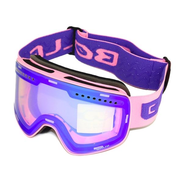 

new cylindrical magnetic absorption ski glasses, double layer anti fog snow glasses with large field of vision, winter outdoor