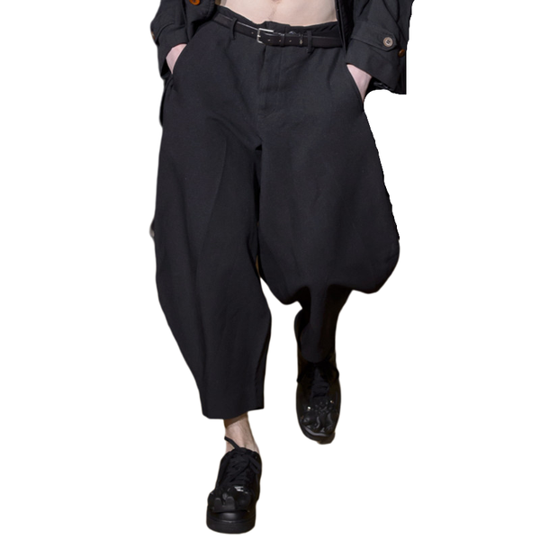 

men's pants 2021 clothing hair stylist original fashion week high end designer oversize wide leg plus size costumes 27-46, Black
