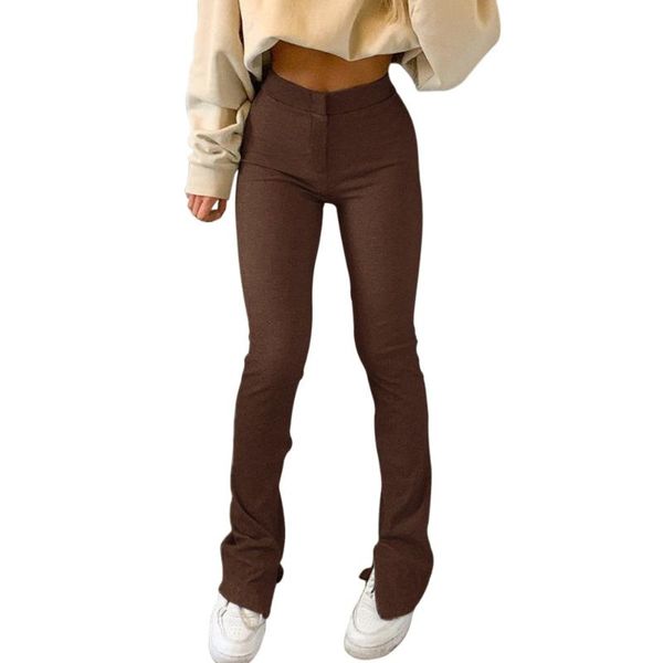 

women's pants & capris jodimitty 2021 streetwear solid sweatpants tracksuit sports high waist side split skinny long trousers y2k, Black;white