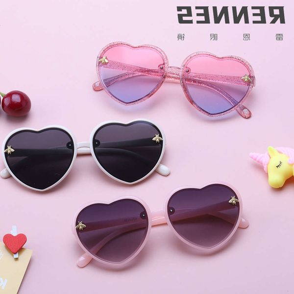 

sunglasses korean love box bee personality fashion children's sunglasses 61033, Blue