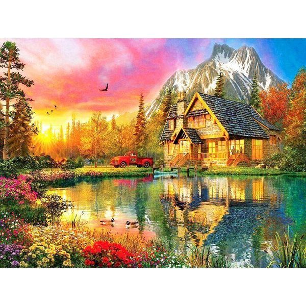 

kit painting by numbers on canvas scenery oil pictures acrylic paint for adults drawing coloring number d paintings