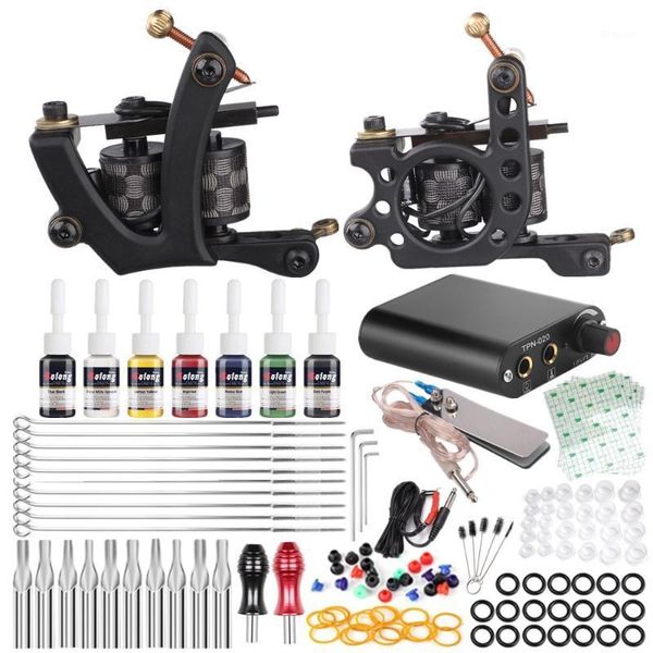 

tattoo machine set dual full material professional cutting rainbow1