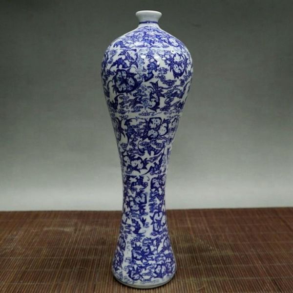 

vases old chinese blue and white porcelain vase painted bat peach