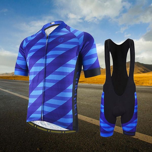 

racing sets emonder ropa cycling clothing jersey set short sleeve and bicycle bib 2021 summer anti-uv for men italian elastic band, Black;blue